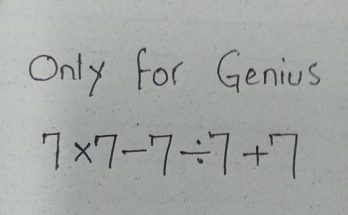 You’re a genius if you can provide the correct answer in 10 seconds.