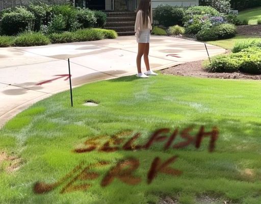 My Neighbor Painted an Insult on My Lawn, So I Taught Him a Lesson He Won’t Forget