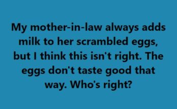 My mother-in-law always adds milk to her scrambled eggs, but I think this isn’t right. The eggs don’t taste good that way. Who’s right?